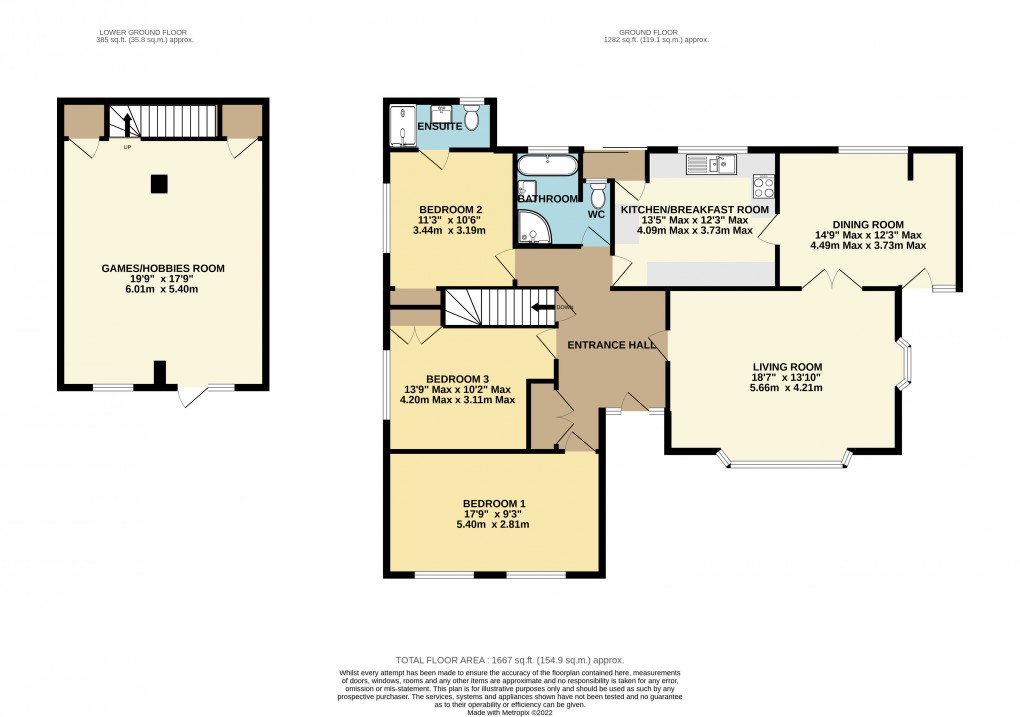 Floorplan for Couchill Lane, Seaton, EX12