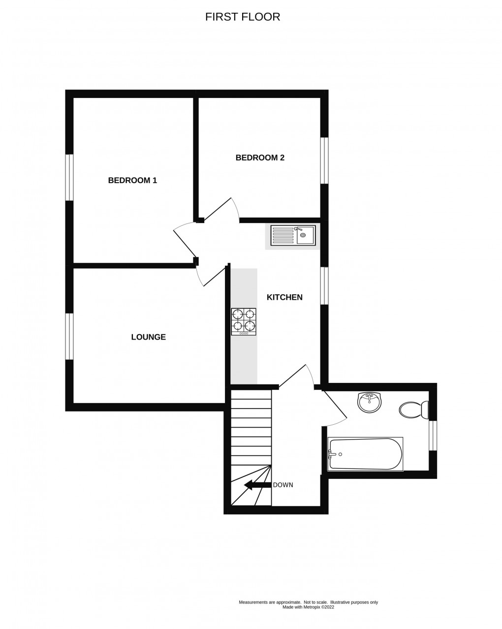 Floorplan for Broad Street, Lyme Regis