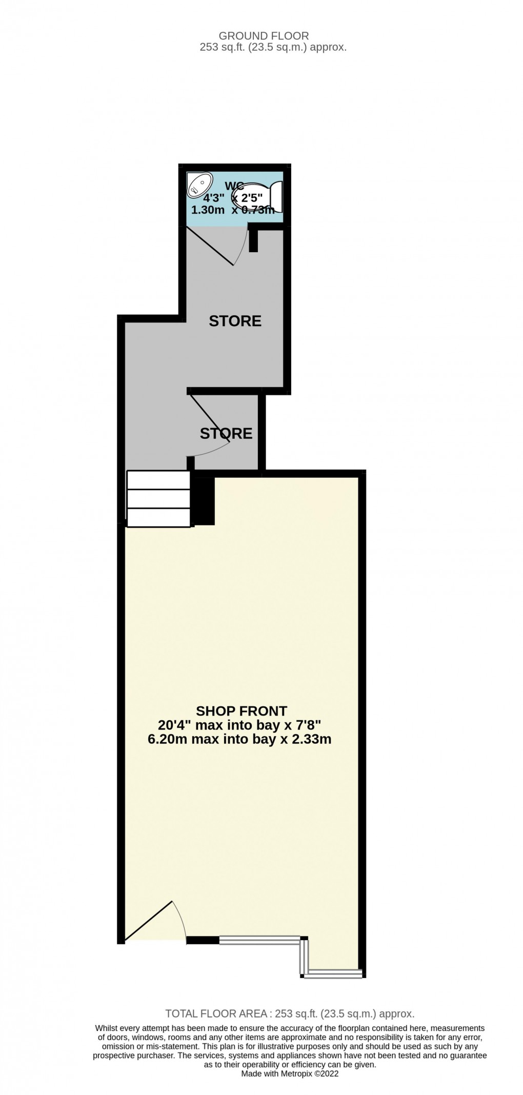 Floorplan for Fore Street, Seaton