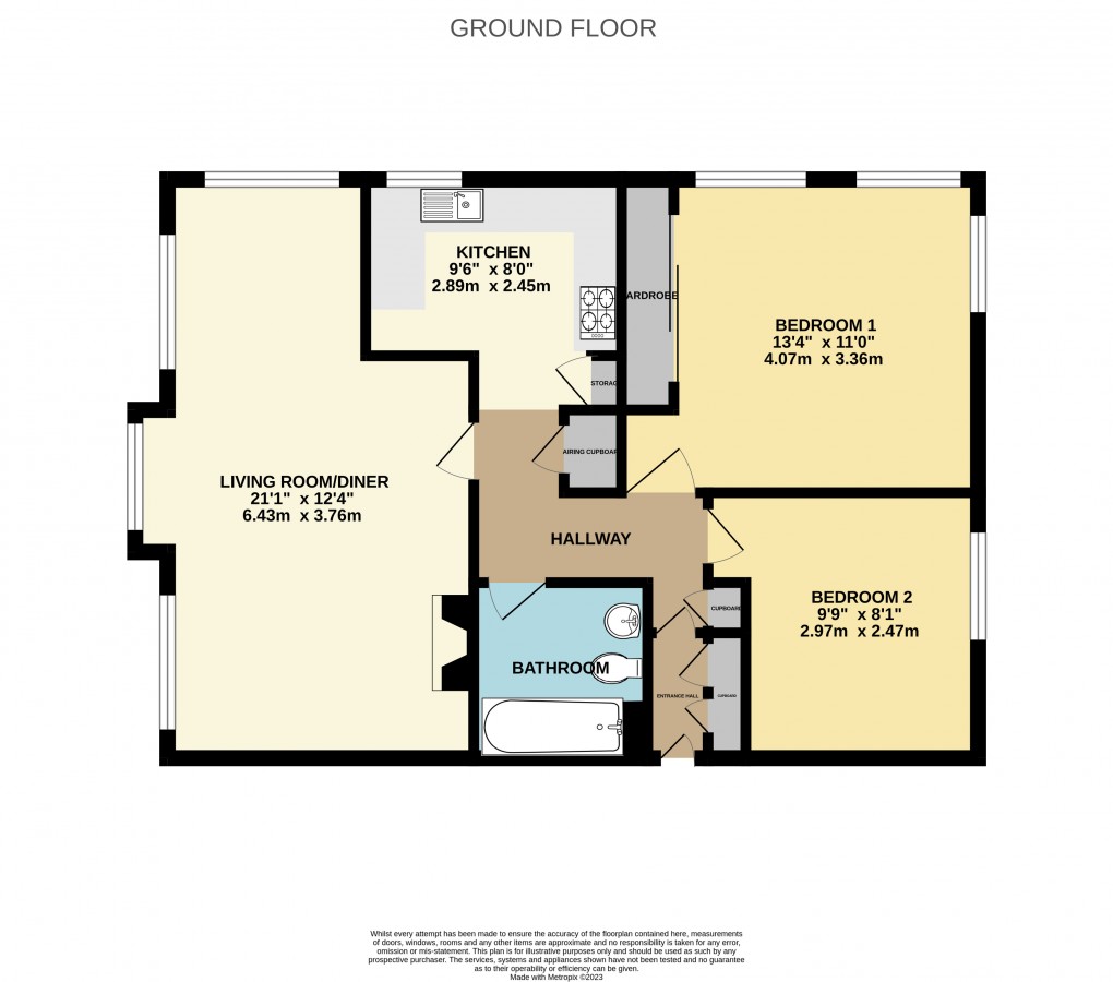 Floorplan for Curium Court, Beach Road, Seaton, Devon, EX12