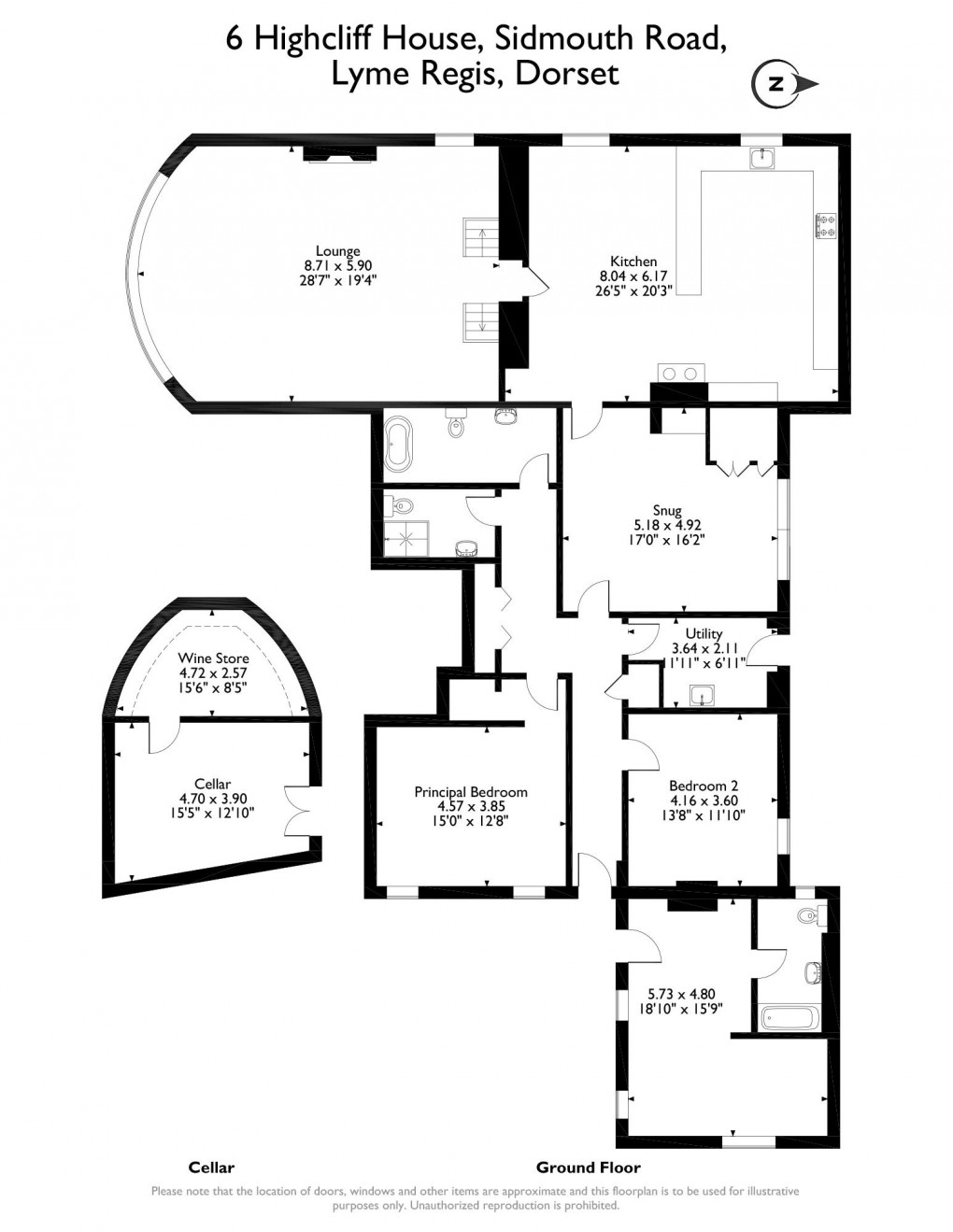 Floorplan for Sidmouth Road, Lyme Regis