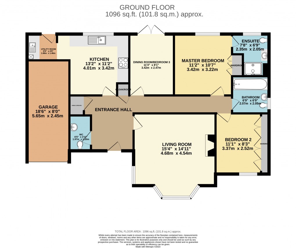 Floorplan for Albion Close, Seaton, Devon, EX12