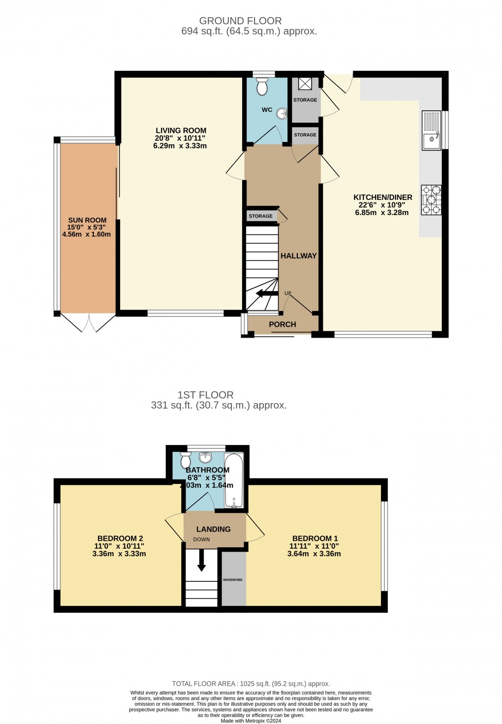 Floorplan for Boswell Way, Seaton, Devon, EX12