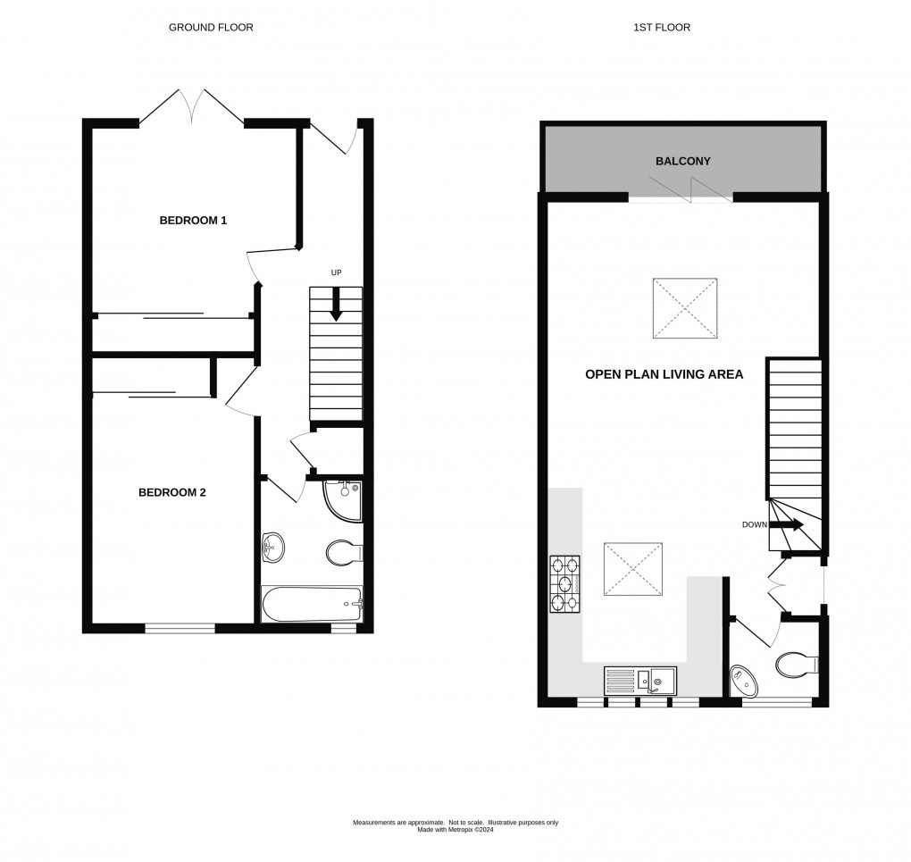 Floorplan for Pound Road, Lyme Regis