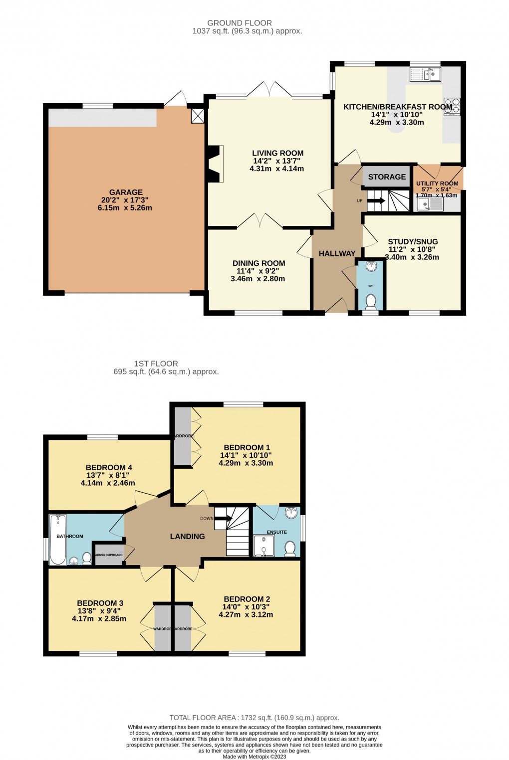 Floorplan for School Lane, Colyton, Devon, EX24