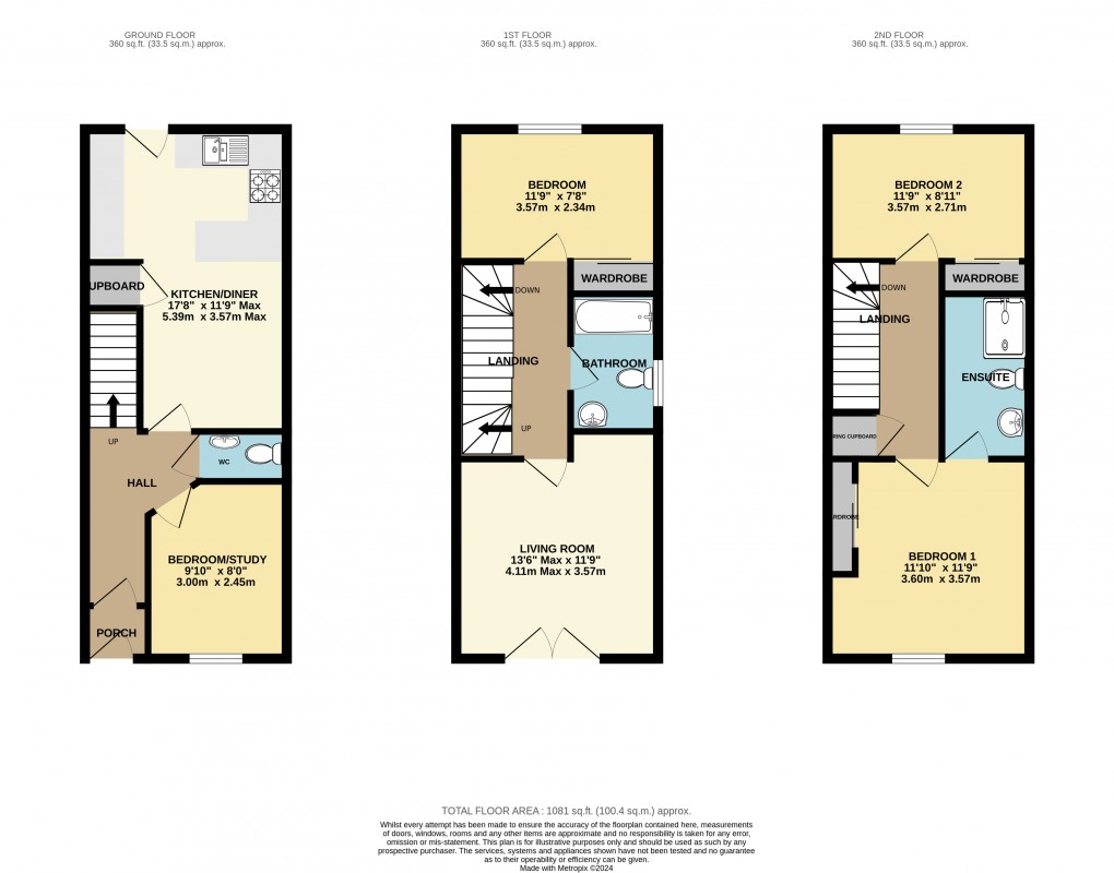 Floorplan for Lyme Mews, Seaton, EX12