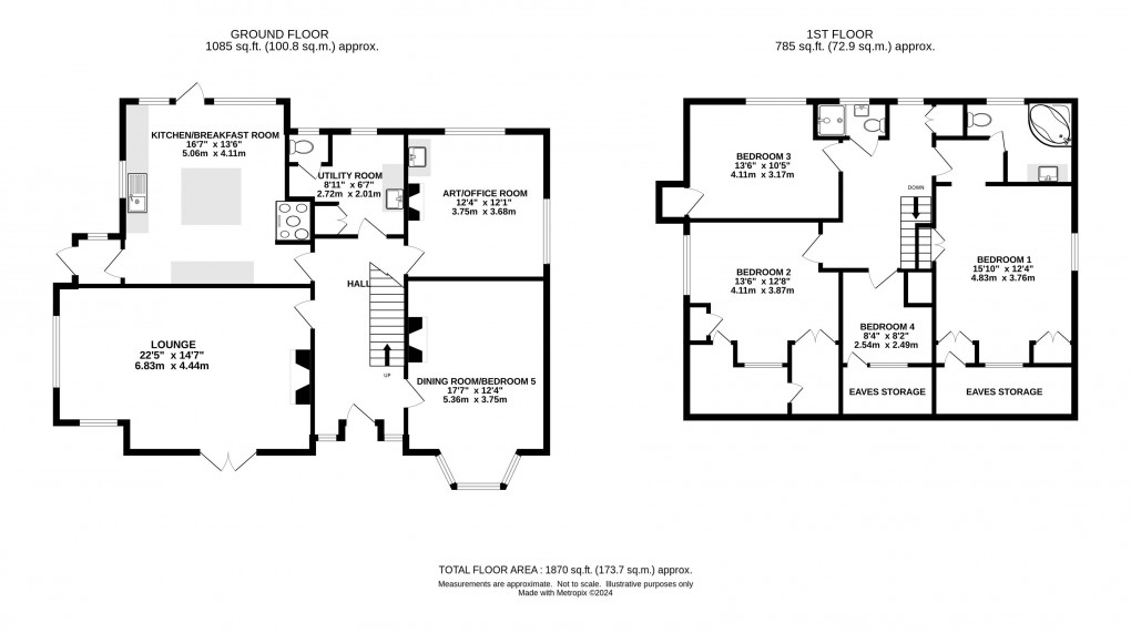 Floorplan for Charmouth Road, Axminster