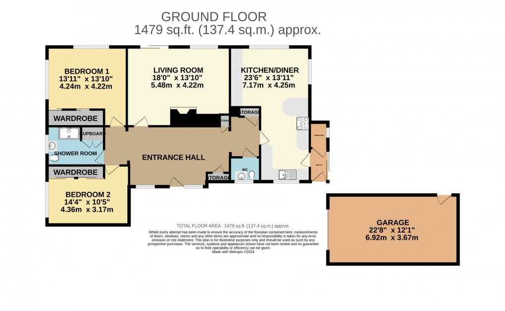 Floorplan for Beer Road, Seaton, Devon, EX12