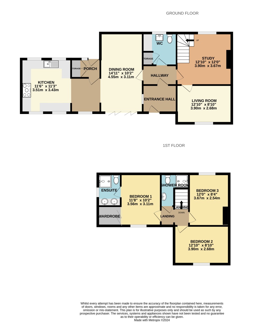 Floorplan for Old Coastguard Cottages, Squire Lane, Axmouth, Seaton, EX12