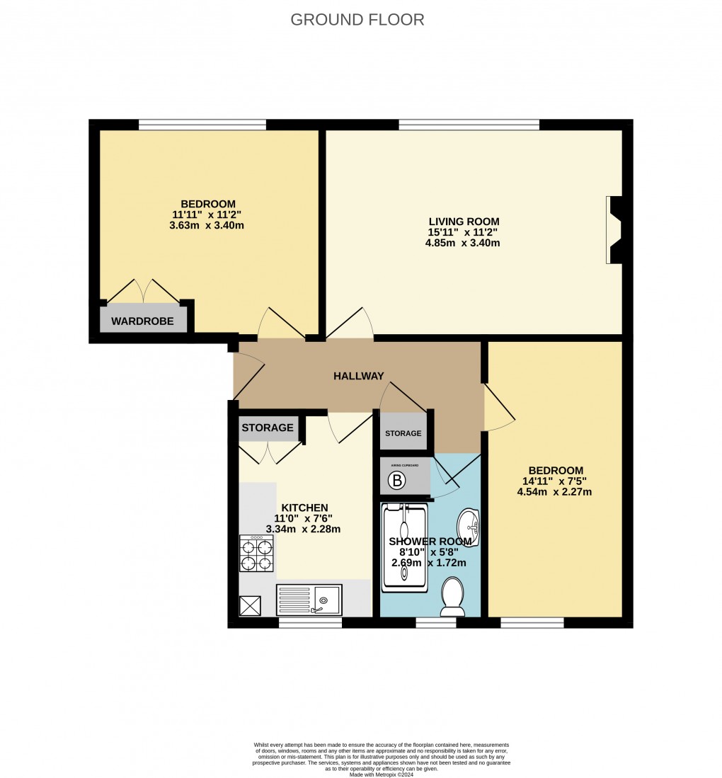 Floorplan for Riverdale Close, Seaton, Devon, EX12