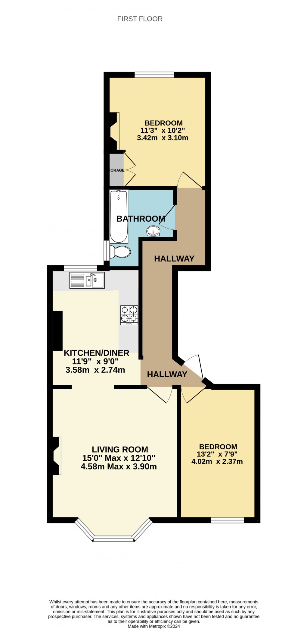 Floorplan for East Walk, Seaton, Devon, EX12