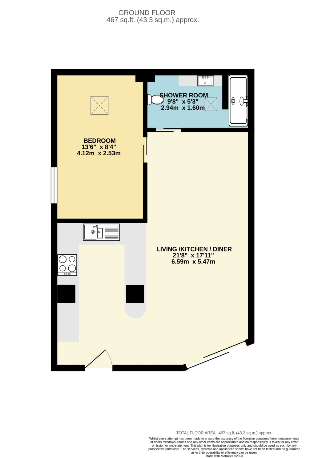 Floorplan for Harepath Road, Seaton, Devon, EX12