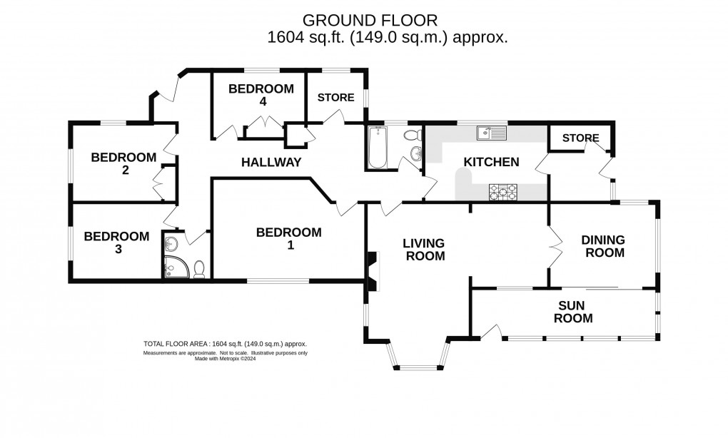 Floorplan for Talbot Road, Lyme Regis