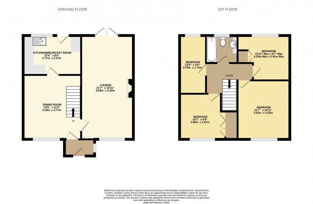 Floorplan for Tolman Crescent, Seaton, Devon, EX12