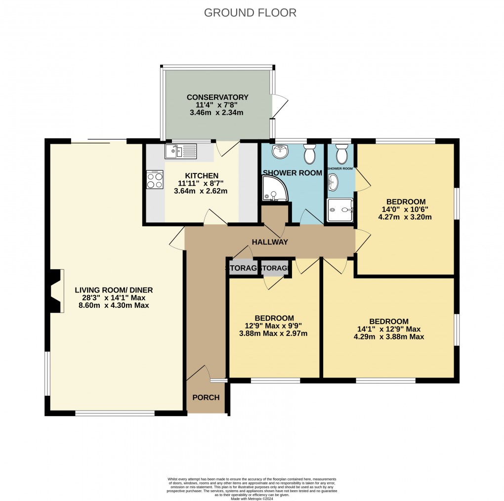 Floorplan for Durley Road, Seaton, Devon, EX12