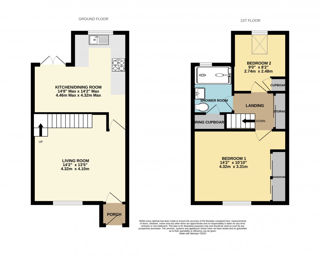 Floorplan for Heather Close, Seaton, Devon, EX12