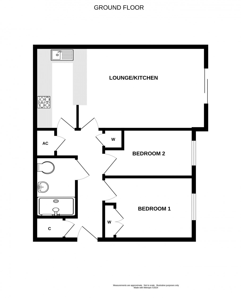 Floorplan for Anning Road, Lyme Regis