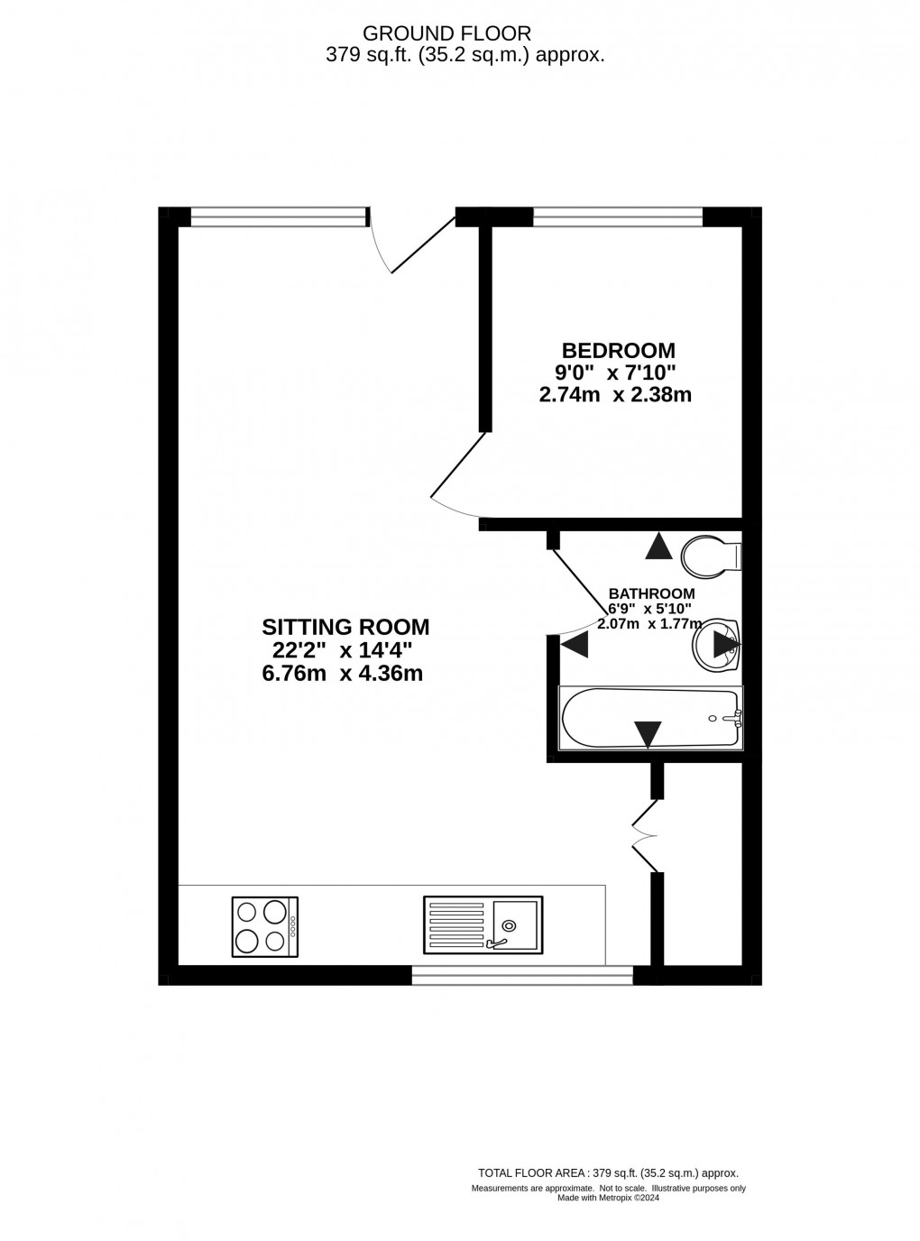 Floorplan for Fernhill, Charmouth