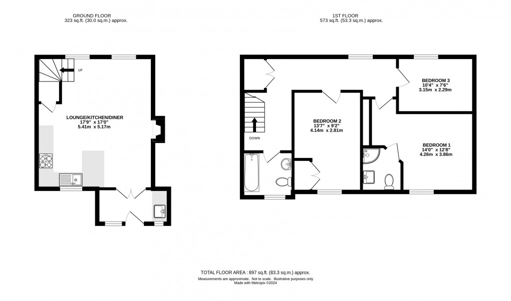 Floorplan for Silver Street, Lyme Regis