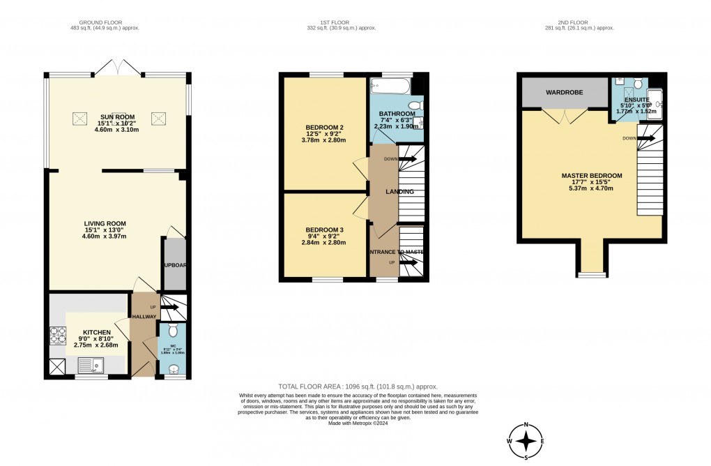 Floorplan for Mabry Way, Seaton, Devon, EX12