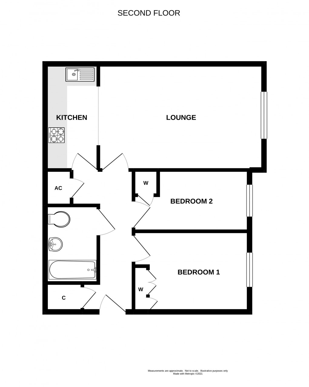 Floorplan for Anning Road, Lyme Regis