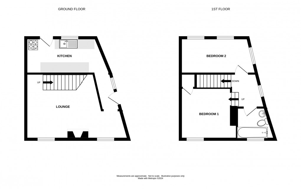 Floorplan for East Cliff, Lyme Regis