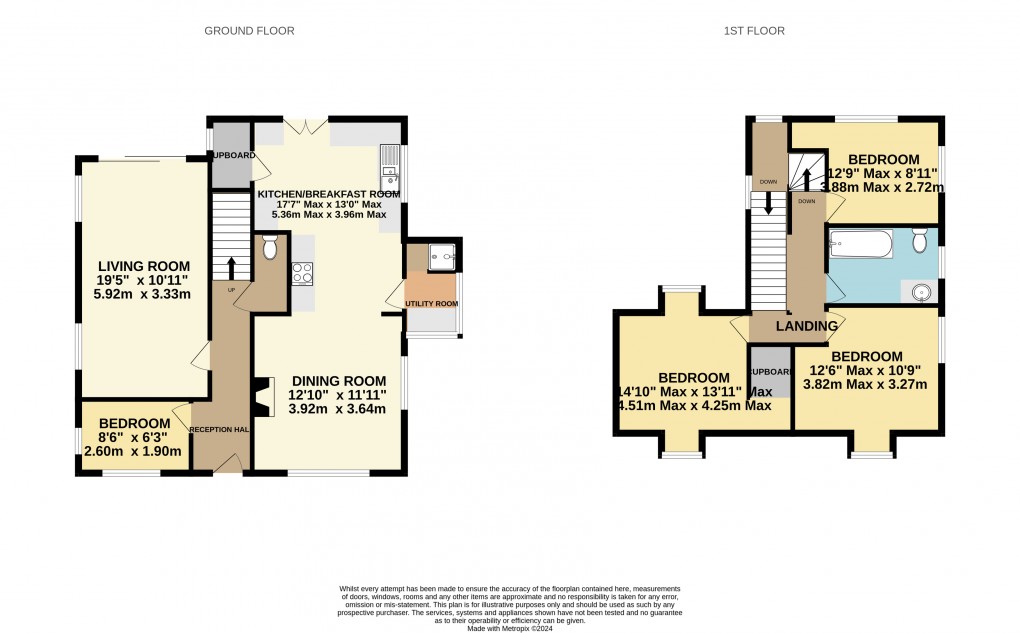 Floorplan for Harepath Road, Seaton, Devon, EX12