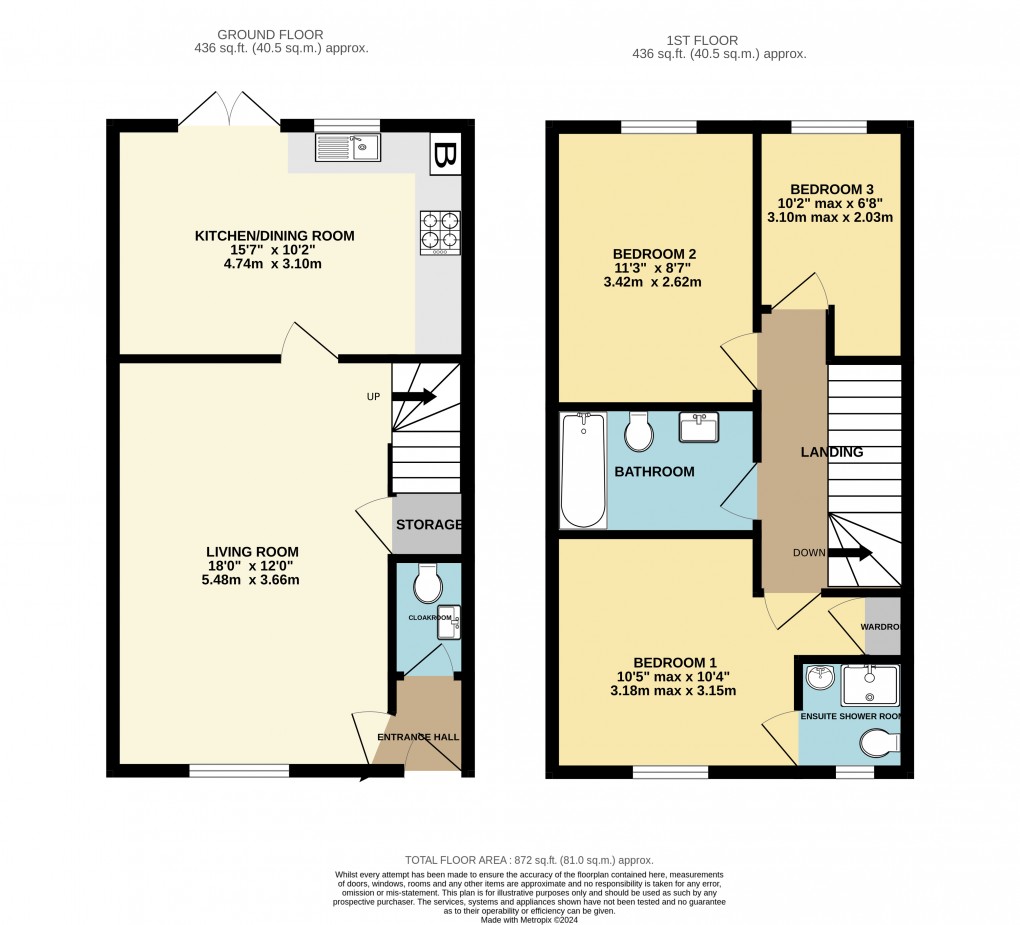 Floorplan for Shearwater Way, Seaton, EX12