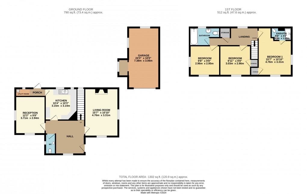 Floorplan for Highcliffe Crescent, Seaton, Devon, EX12