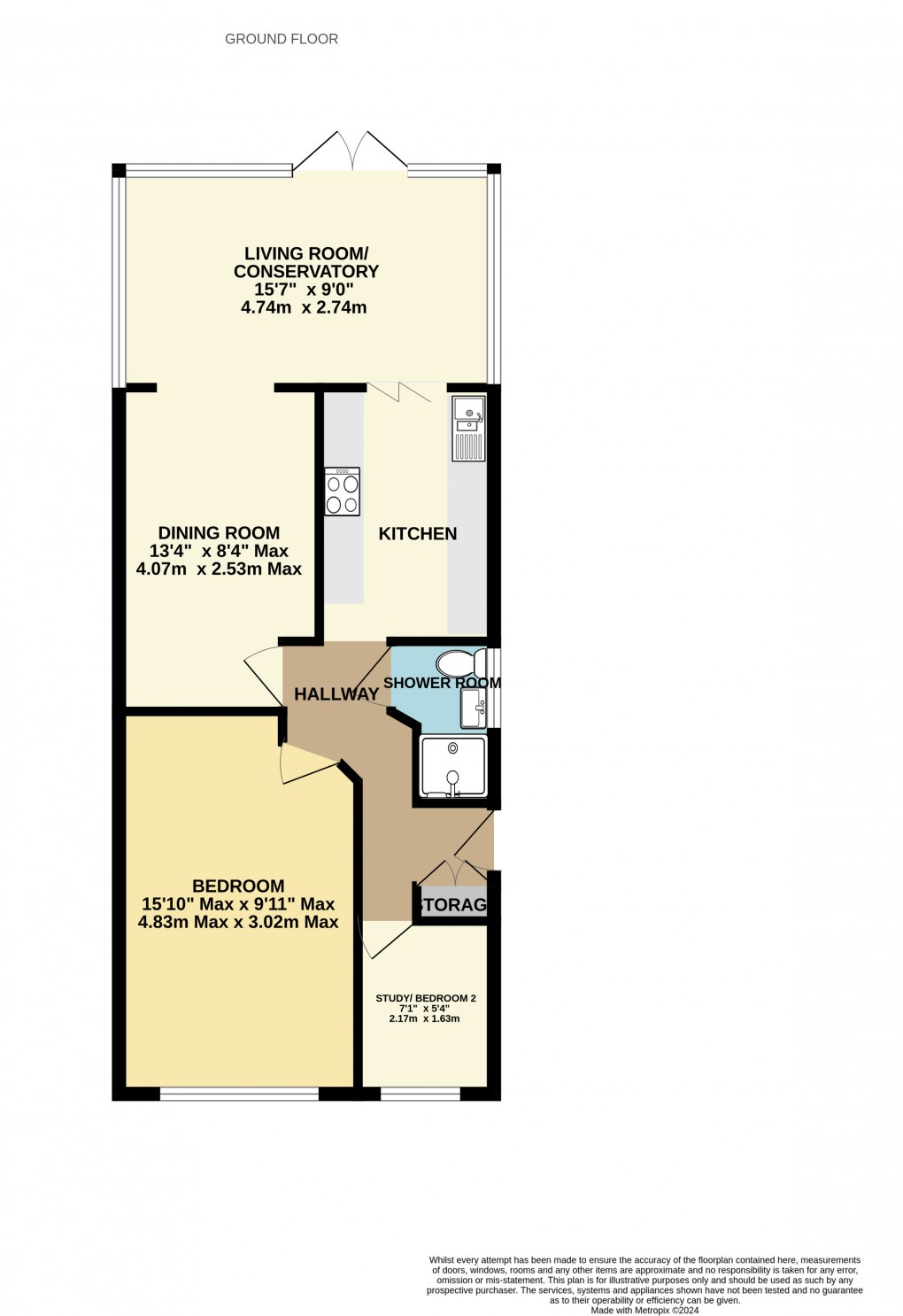 Floorplan for Starre Close, Seaton, Devon, EX12