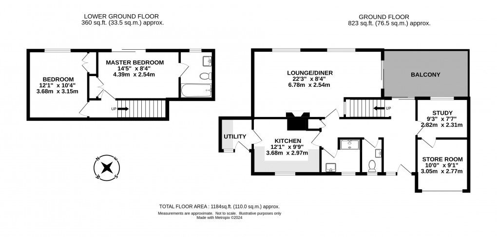 Floorplan for Portland Court, Lyme Regis