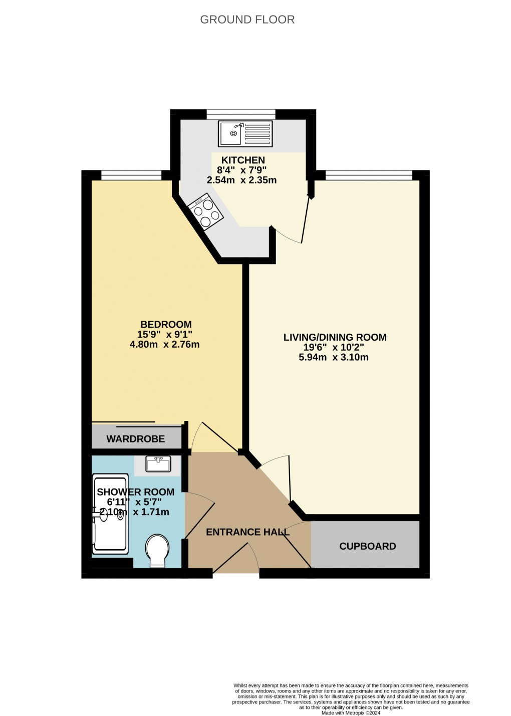 Floorplan for The Underfleet, Seaton, Devon, EX12