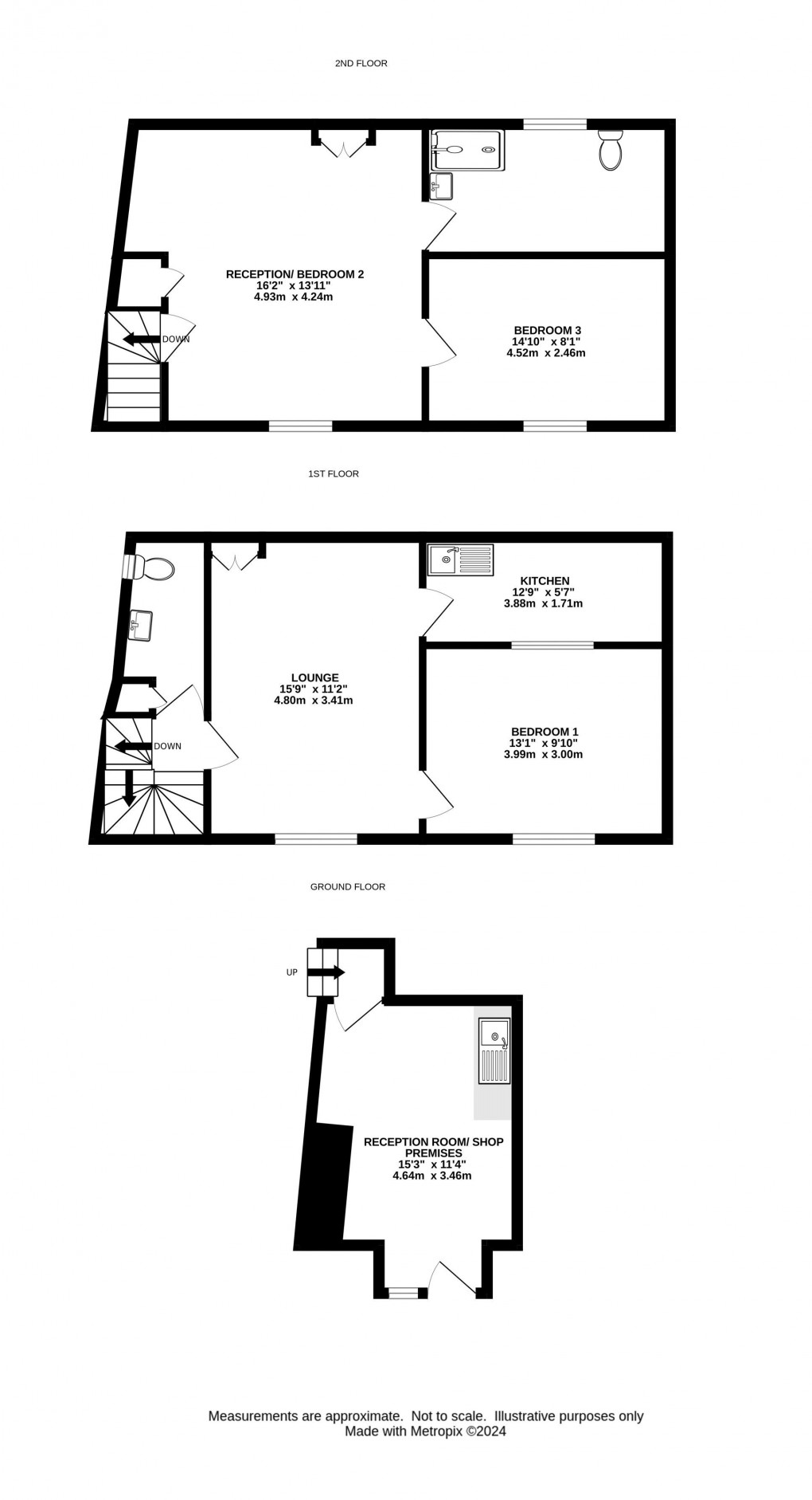 Floorplan for Coombe Street, Lyme Regis