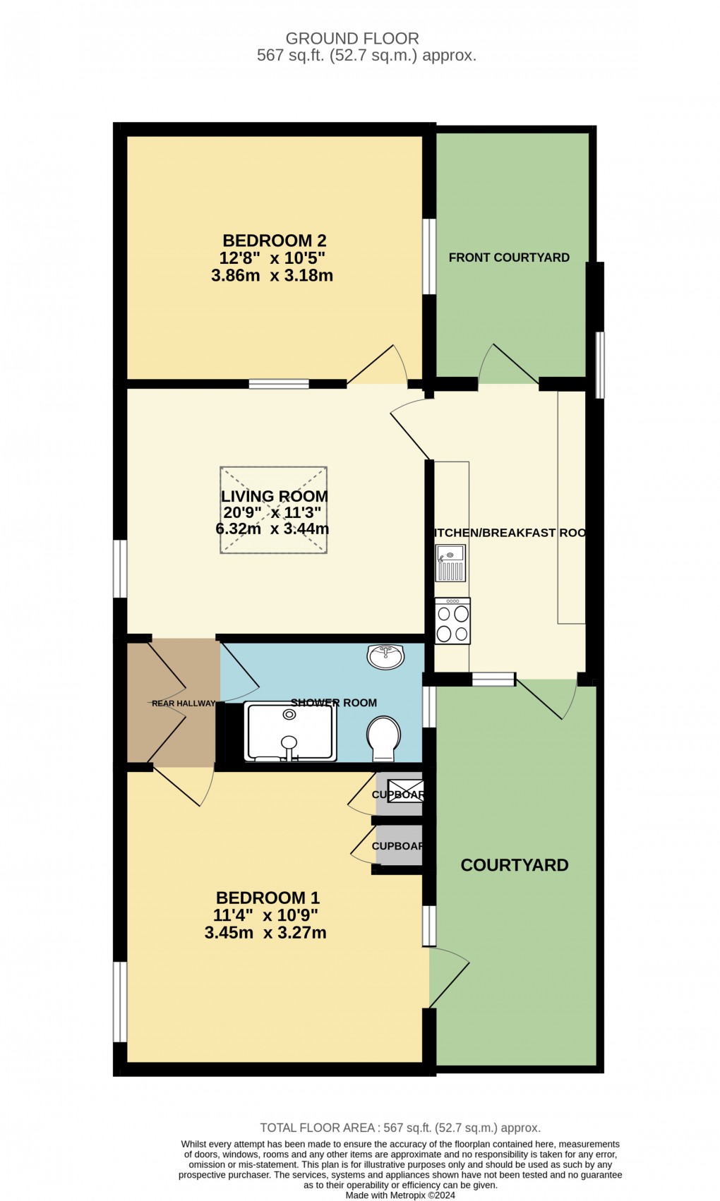 Floorplan for Camberley House, Harbour Road, Seaton, Devon, EX12