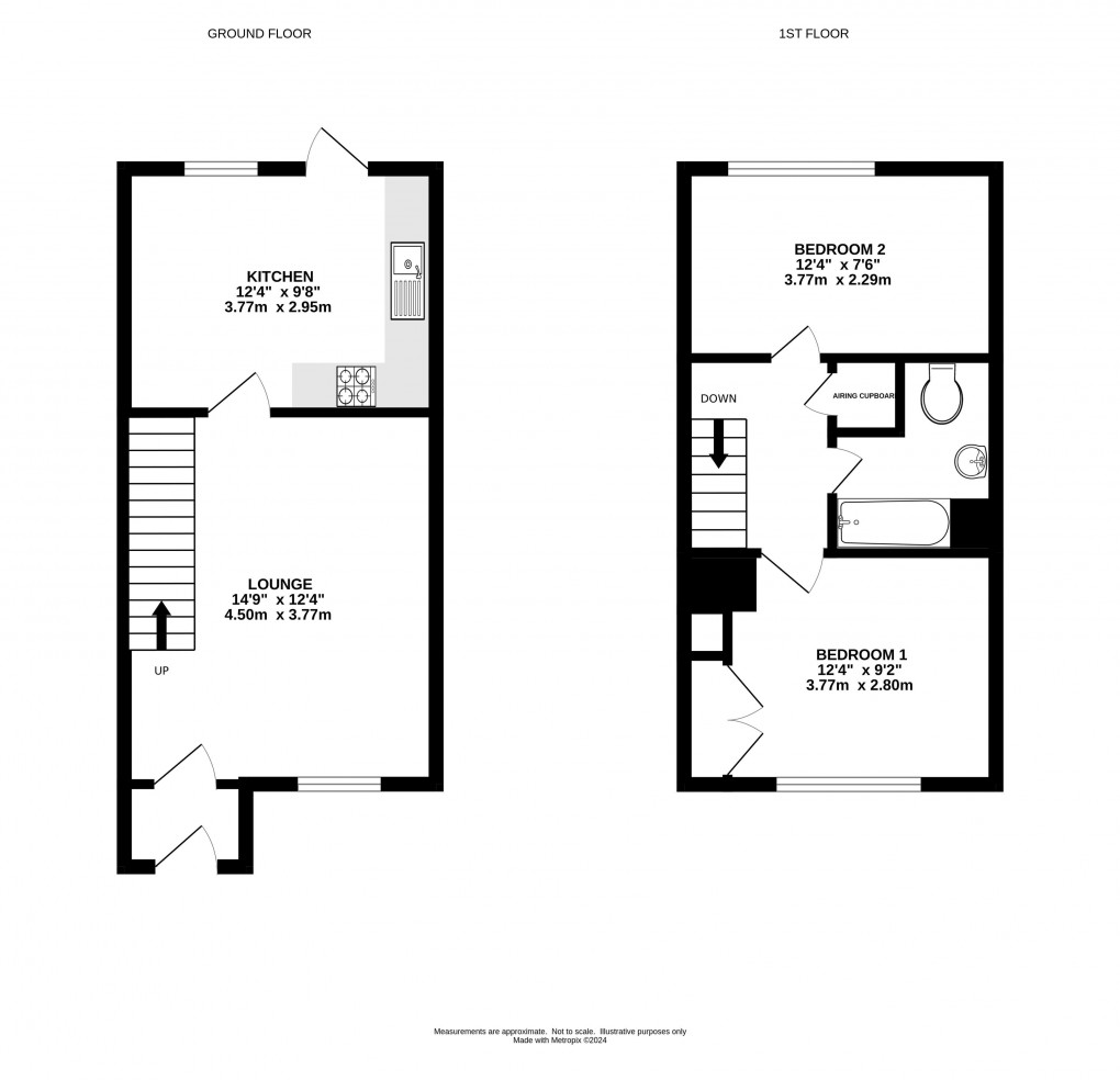 Floorplan for Queens Walk, Lyme Regis