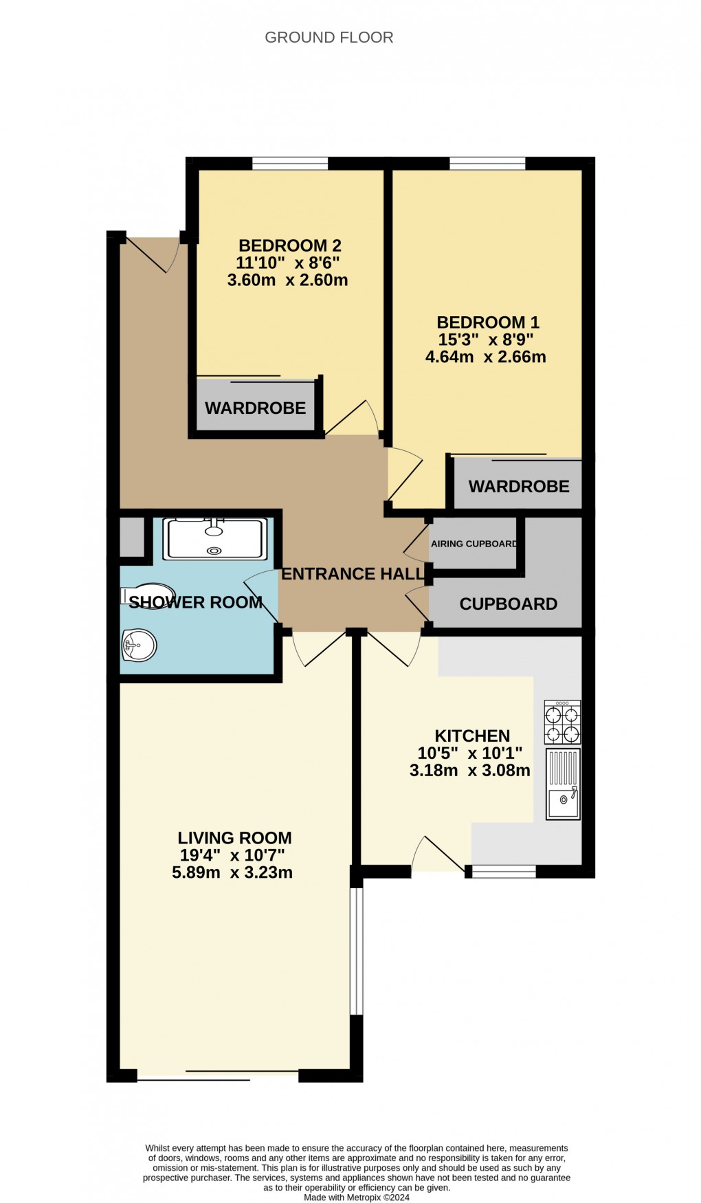 Floorplan for Nevada Court, Havenview Road, Seaton, Devon, EX12