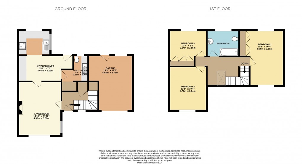 Floorplan for Coombe Villas, Axmouth, Devon, EX12