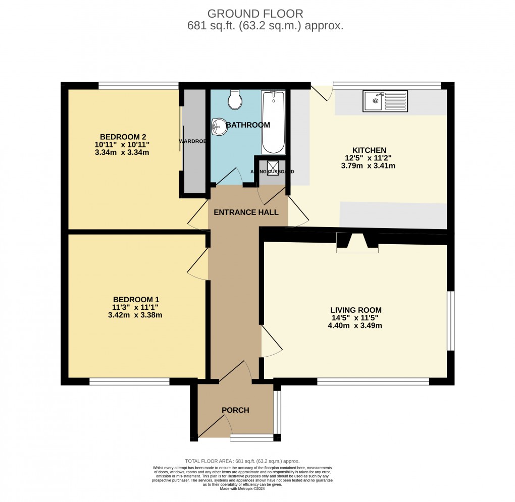 Floorplan for Barnards Hill Lane, Seaton, EX12