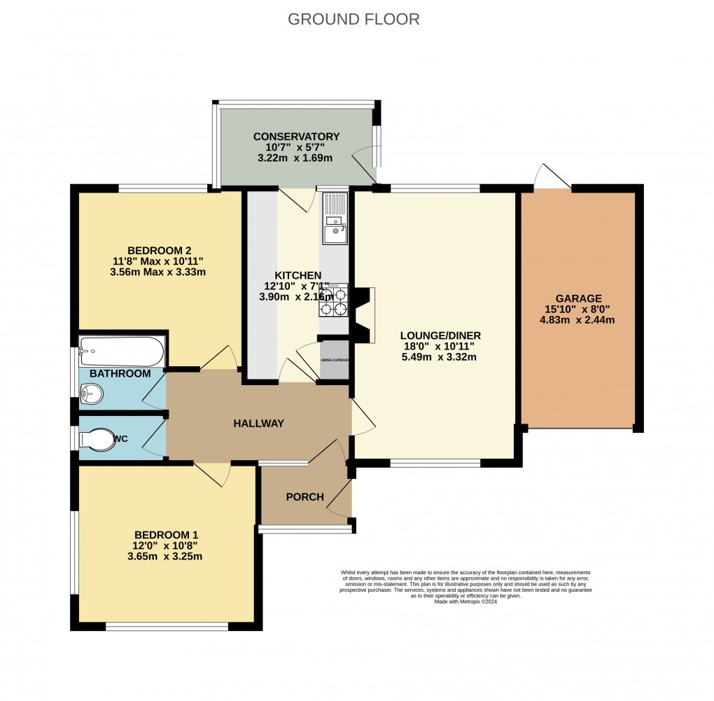 Floorplan for Elmfield Road, Seaton, Devon, EX12