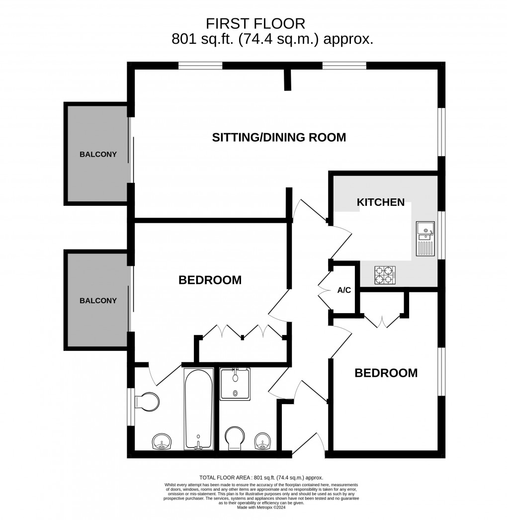 Floorplan for Charmouth Road, Lyme Regis