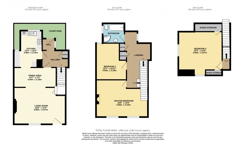 Floorplan for Beer Road, Seaton, Devon, EX12