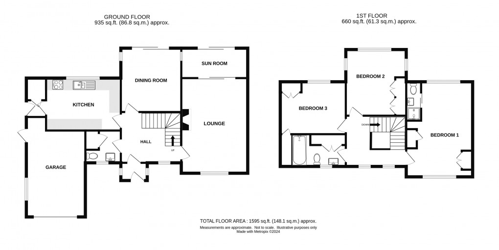 Floorplan for Highcliff Road, Lyme Regis