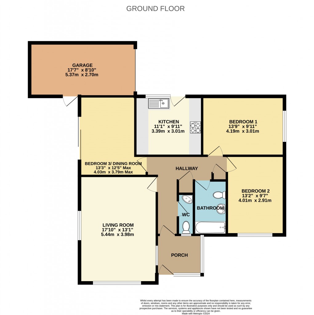 Floorplan for Prince Charles Way, Seaton, Devon, EX12