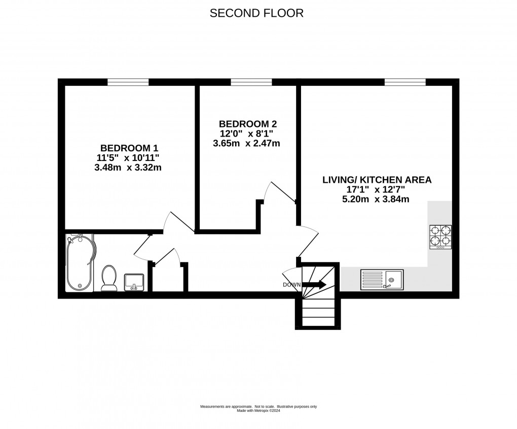 Floorplan for Coombe Street, Lyme Regis