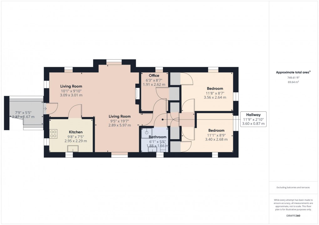 Floorplan for Lower Sea Lane, Charmouth