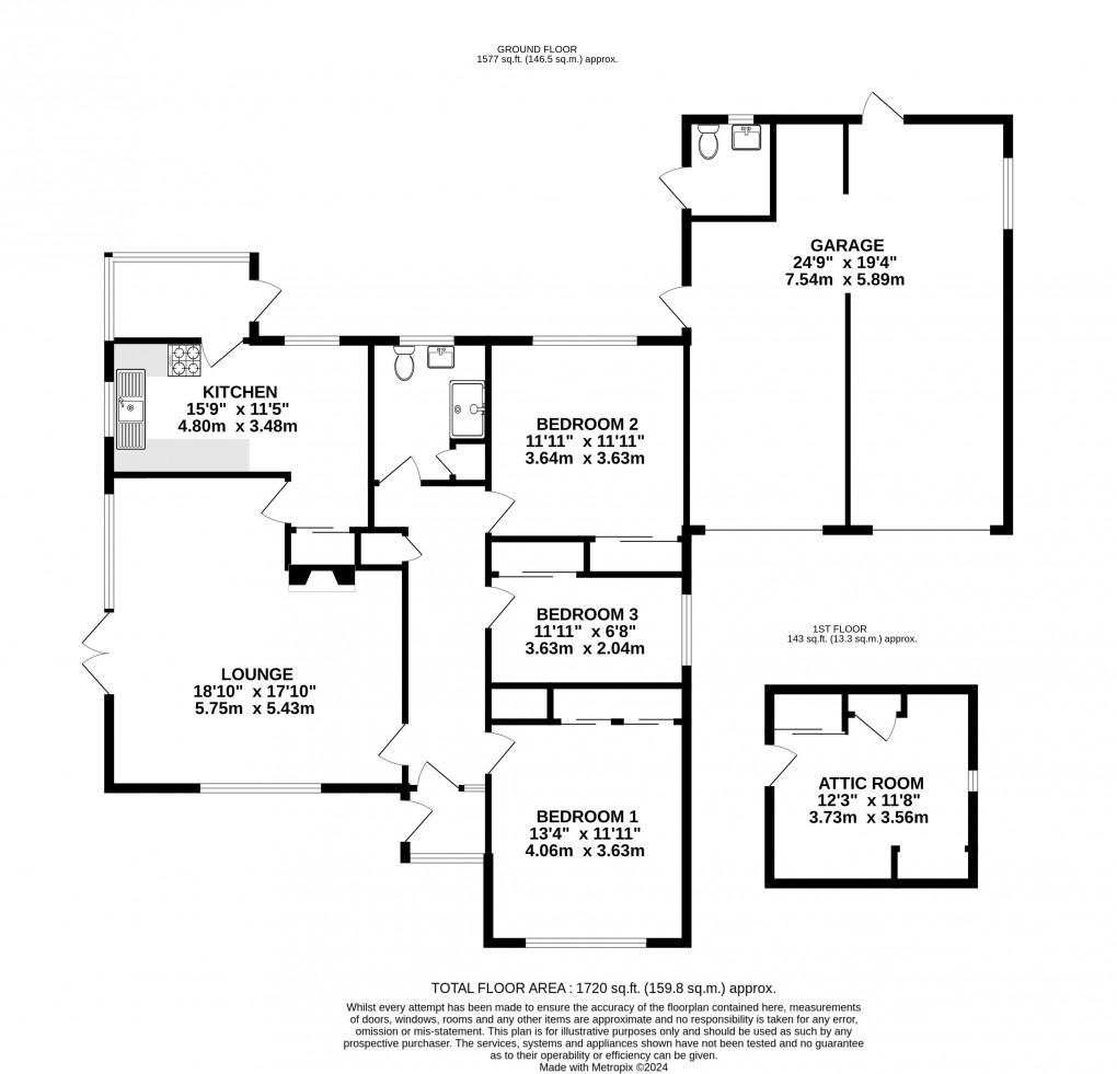 Floorplan for Yawl Hill Lane, Lyme Regis